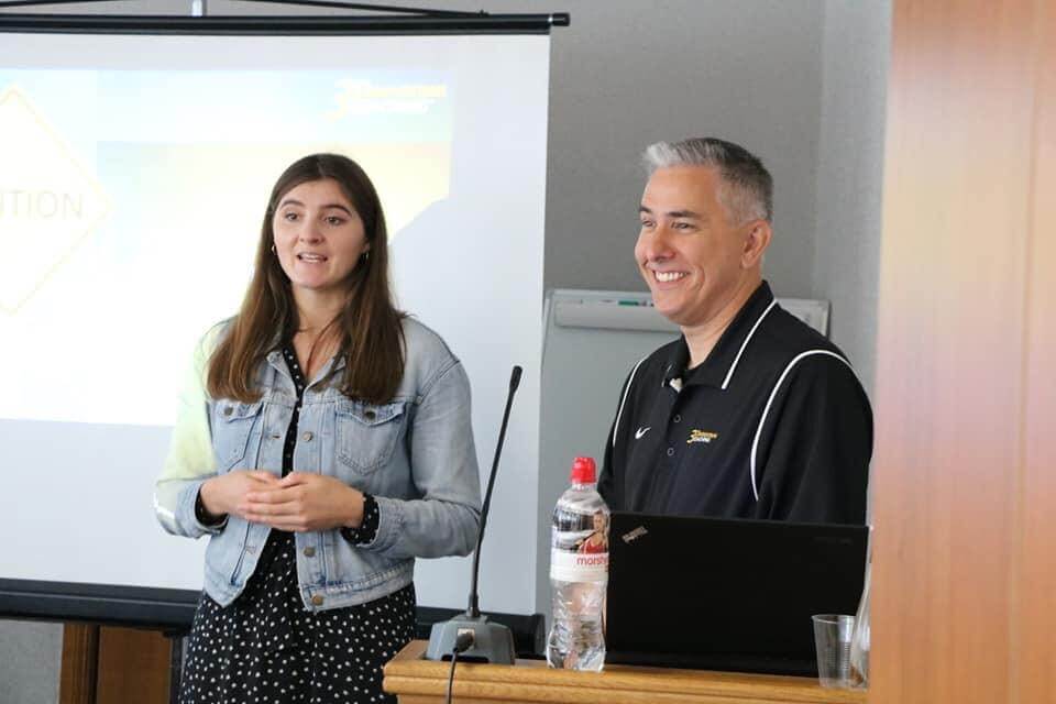 speaker Alan Hoffler with Interpreter Lyuda