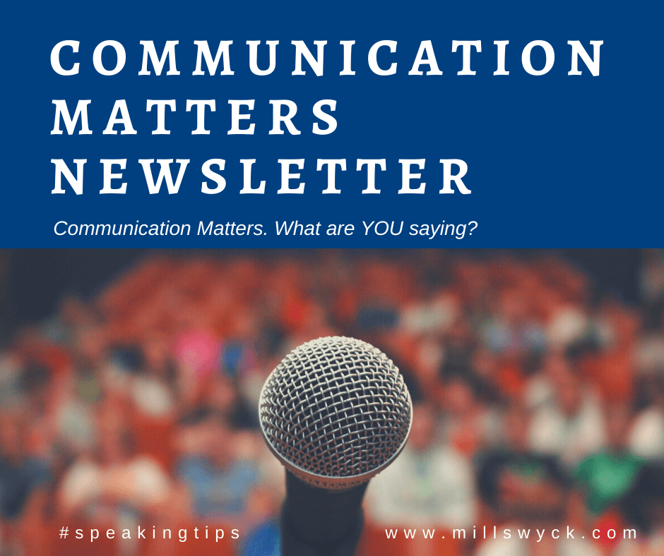 Communication Matters Newsletter Speaking tips