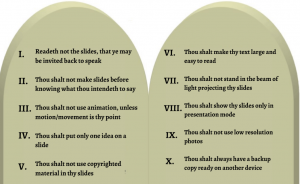 Ten Commandments of PowerPoint