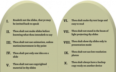 The Ten Commandments of PowerPoint