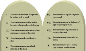 Ten Commandments of PowerPoint