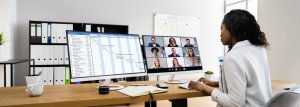 Online Meeting with a Second Screen